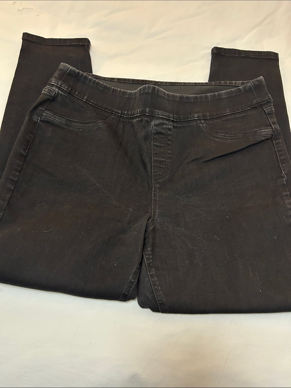 Denim&Co Black Stretch Jeggings - Slim Fit